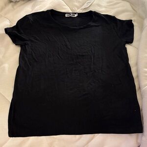 CHRLDR Black Wide T-Shirt Brynley